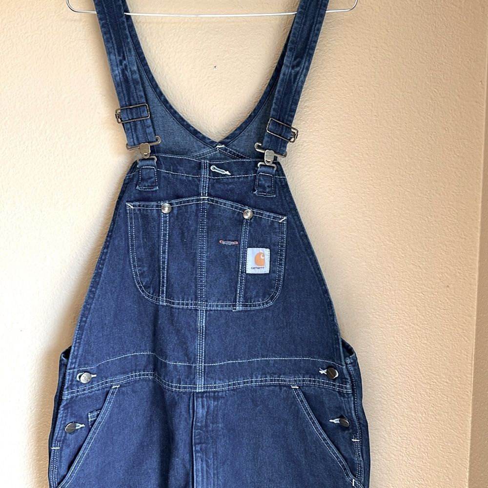 EUC Carhartt Overalls‎ Carpenter 40 x 34